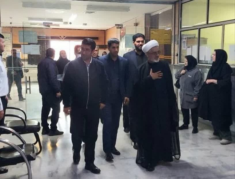 دیدار نوروزی حجت الاسلام میرزائی با بیماران و کادر درمان بیمارستان شهید راثی شاهین دژ
