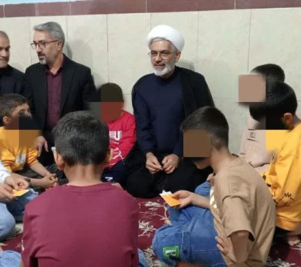 حضور حجت الاسلام میرزائی در موسسه خیریه نور امید بهزیستی شاهین دژ