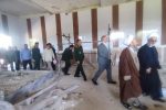  بازدید حجت الاسلام میرزایی از روند ساخت خانه های سازمانی سپاه شاهین دژ و رستوران که توسط سپاه شاهین دژ در حال ساخت