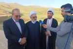 بازدیدحجت الاسلام‌ میرزائی از پروژه راههای ۶۰ کیلومتر روستائی شهرستان تکاب