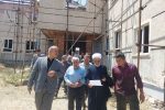 بازدید حجت الاسلام والمسلمین محمد میرزائی از پروژه مدرسه ۶ کلاسه شهر کشاورز