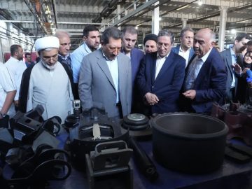بازدید وزیر صمت، استاندار آذربایجان غربی، حجت الاسلام میرزائی از واحد تولید تریلر، مخازن فلزی و قطعات زیربندی در ارومیه