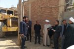 بازدید حجت الاسلام میرزائی از اجرای طرح‌ هادی در روستاهای کشاورز