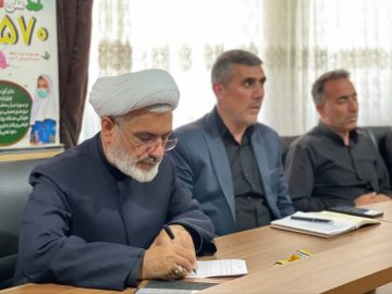 حضور حجت الاسلام والمسلمین محمد میرزائی در اداره آموزش و پرورش شاهین دژ