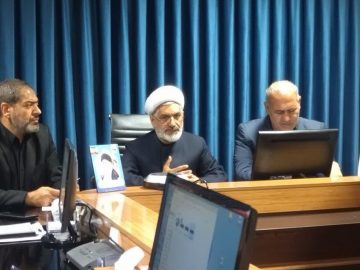 جلسه حجت‌الاسلام محمد میرزائی با مهندس رستگاری مدیر عامل امور آب استان آذربایجان غربی