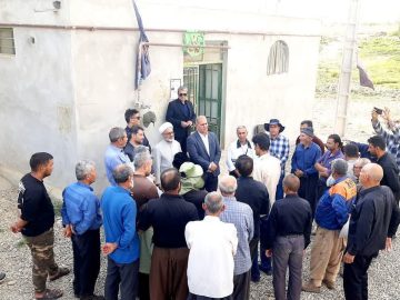 بازدید حجت الاسلام محمد میرزائی از روند بهسازی و آسفالت معابر و اجرای طرح هادی در روستای سعید آباد