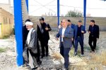بازدید حجت الاسلام والمسلمین محمد میرزائی از طرح ساخت هنرستان و سالن ورزشی در شاهین دژ