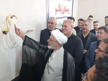  افتتاح و بهره برداری پروژه گاز رسانی به روستای زینالو با حضور حجت الاسلام میرزائی
