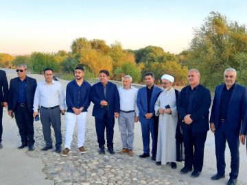 بازدید برخی از سرمایه گذران از سایت گردشگری ساحل زرینه رود