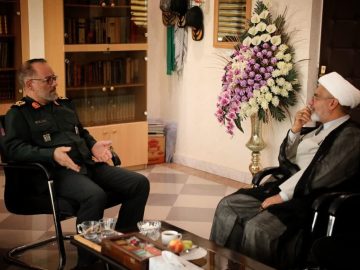 دیدار حجت الاسلام محمد میرزایی با سردار محمدحسین رجبی