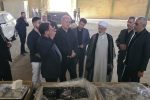 بازدید حجت الاسلام والسملین محمد میرزائی از محل کارخانه و مونتاژ لوازم خانگی