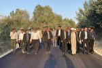 آئین کلنگ زنی و آغاز عملیات اجرایی بهسازی و آسفالت راه های روستایی شهرستان تکاب