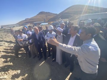 بازدید دکتر رحمانی و حجت الاسلام میرزائی از مجتمع معادن طلای زرشوران