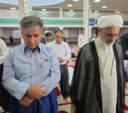 حضور حجت‌الاسلام والمسلمین محمد میرزائی در نماز جمعه اهل تسنن شاهین دژ